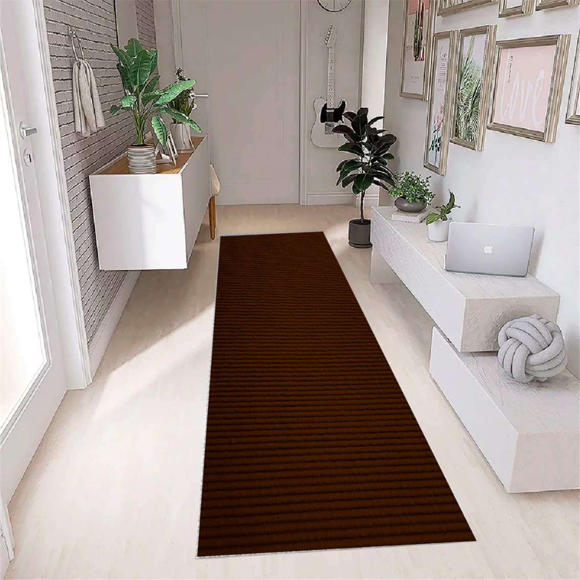 Tapete Antiderrapante Marrom Café - Imagem 3