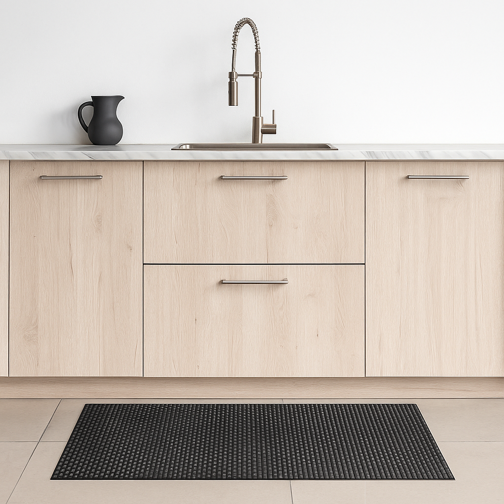 Tapete Antiderrapante Clássico Cinza - Imagem 3