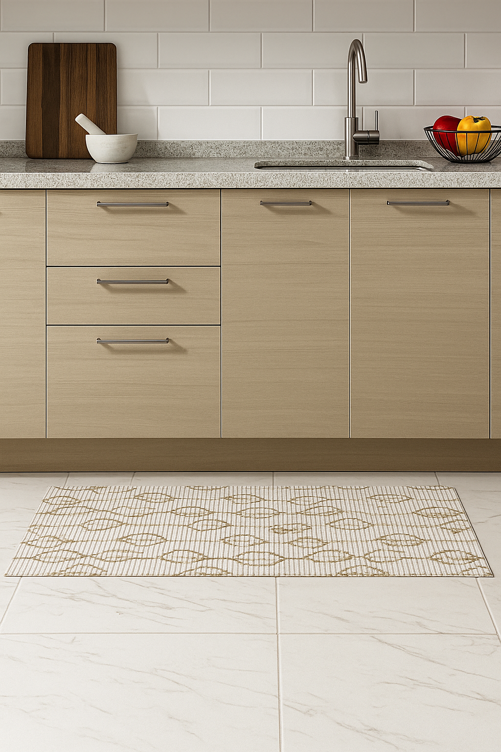 Tapete Antiderrapante Floral Outono - Imagem 3