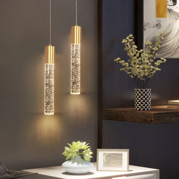 Luminária Pendente Cristal Tube 5W 40cm Good Iluminação GI-11907-1 - Imagem 2