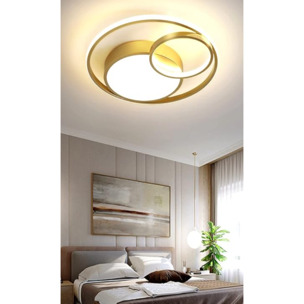 Luminária de Teto Circle Gold LED 45W 48cm Good Iluminação GI-30204A-3GD - Imagem 2