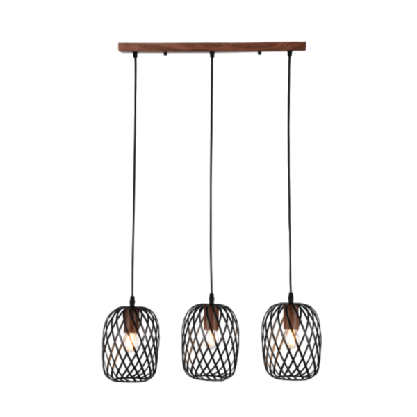 Luminária Pendente Triplo Namíbia 63x15cm Good Iluminação GI-0000D1